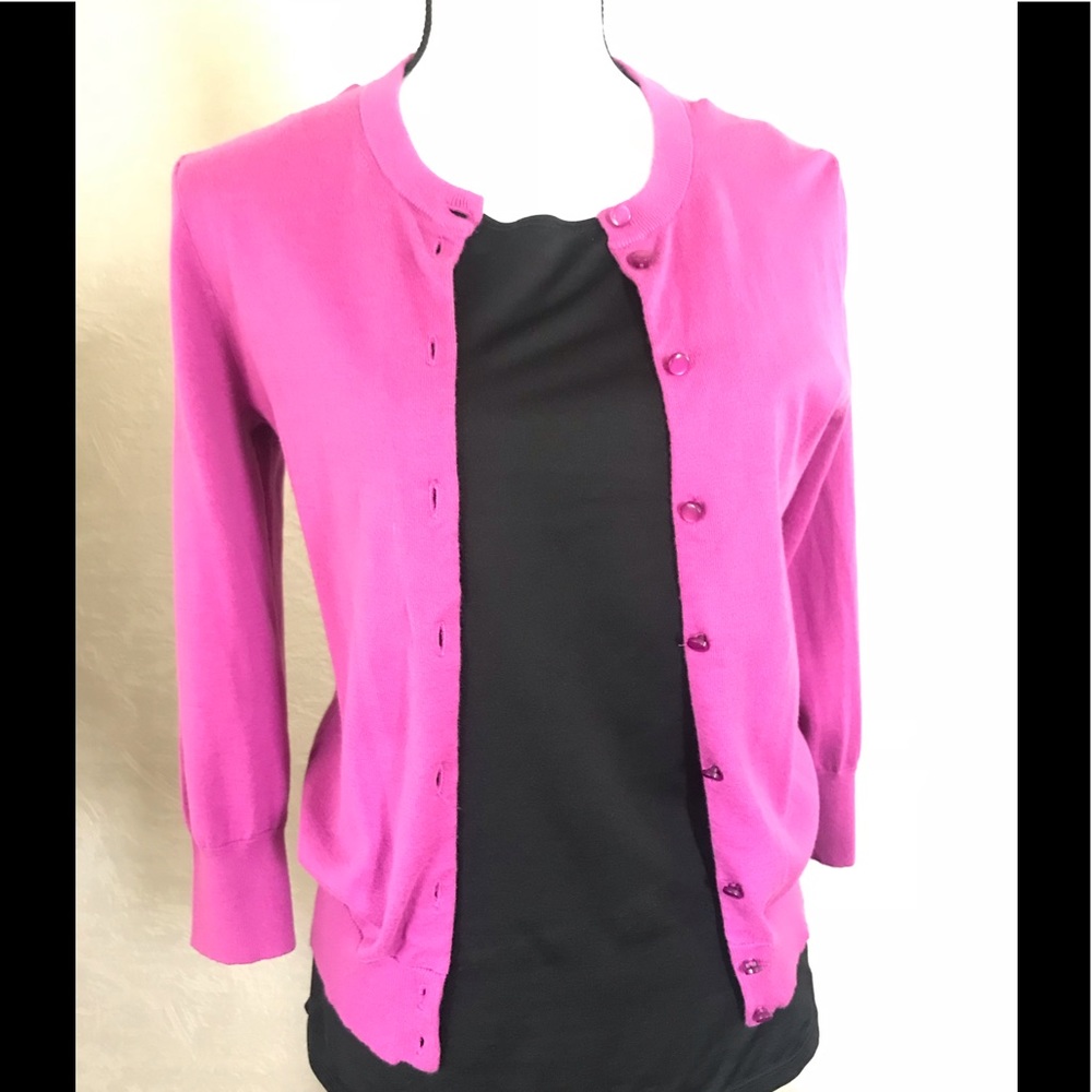 JCrew cardigan magenta color size small